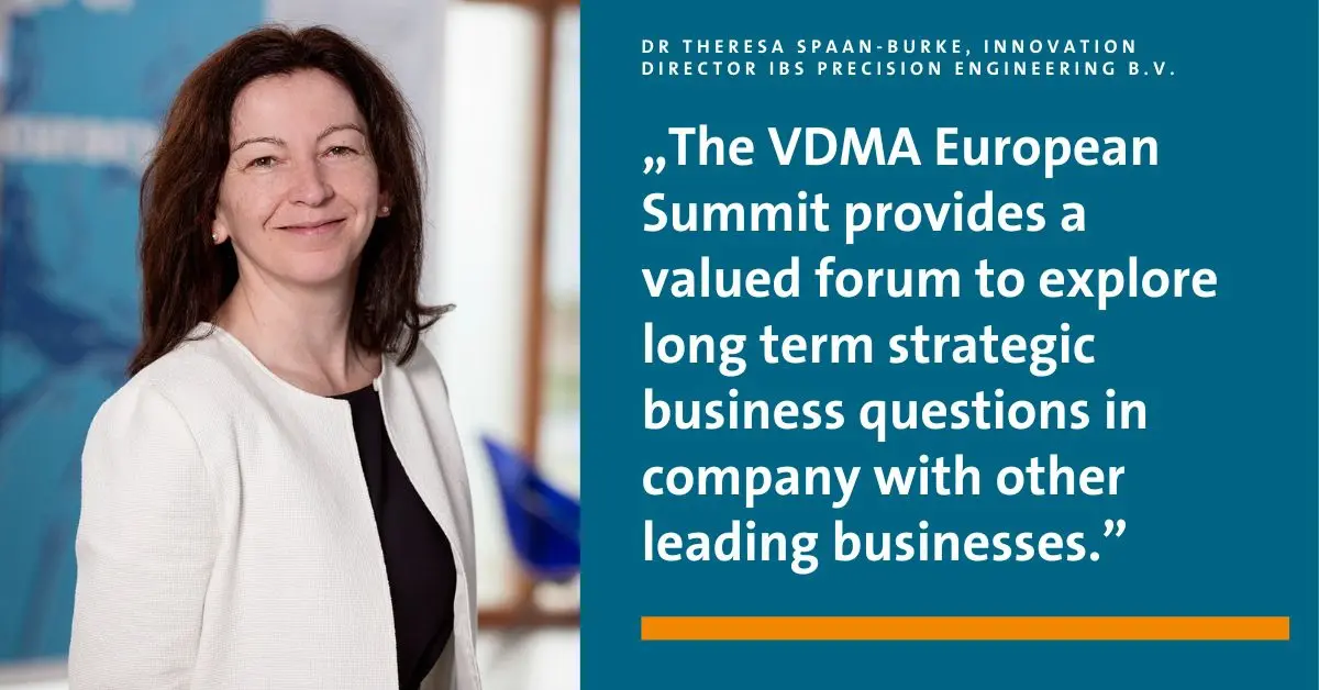 Theresa Spaan-Burke and VDMA quote